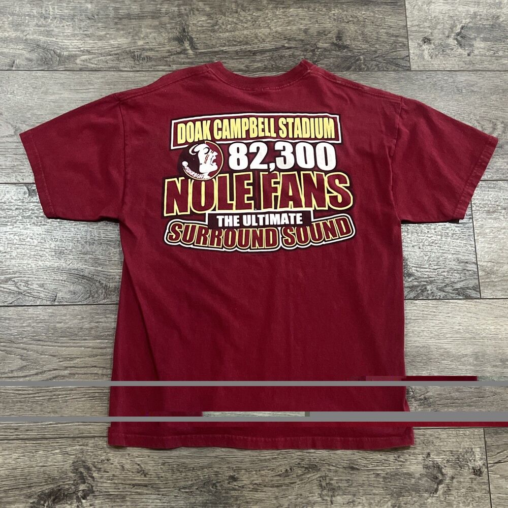Vintage Y2K Florida State Turn Up The Volume T-Shirt Large